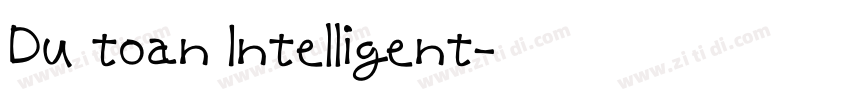 Du toan Intelligent字体转换